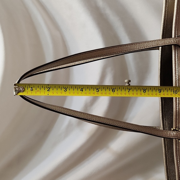 Coach City Tote Bag In Shimmery Rose Gold - Picture 7 of 13